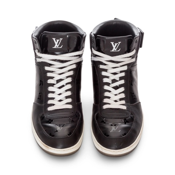 Louis Vuitton Leather Monogram Rivoli High-Top Sneakers - Picture 2 of 10
